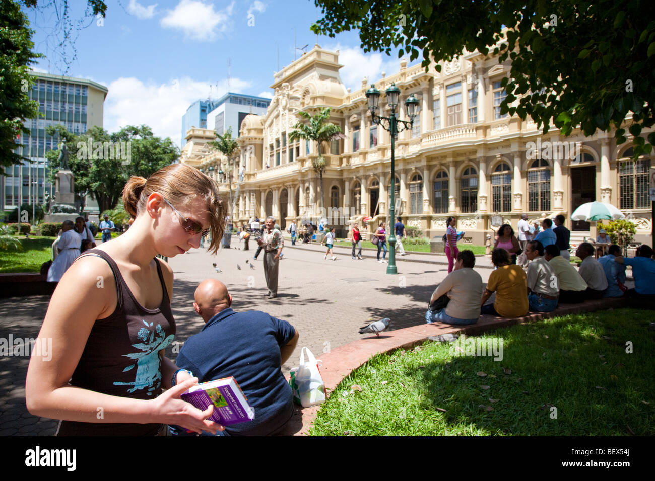 Edificio Correos, San Jose, Costa Rica. Foto Stock