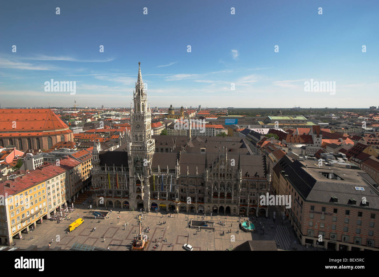 Marienplatz, Monaco di Baviera, Germania Foto Stock