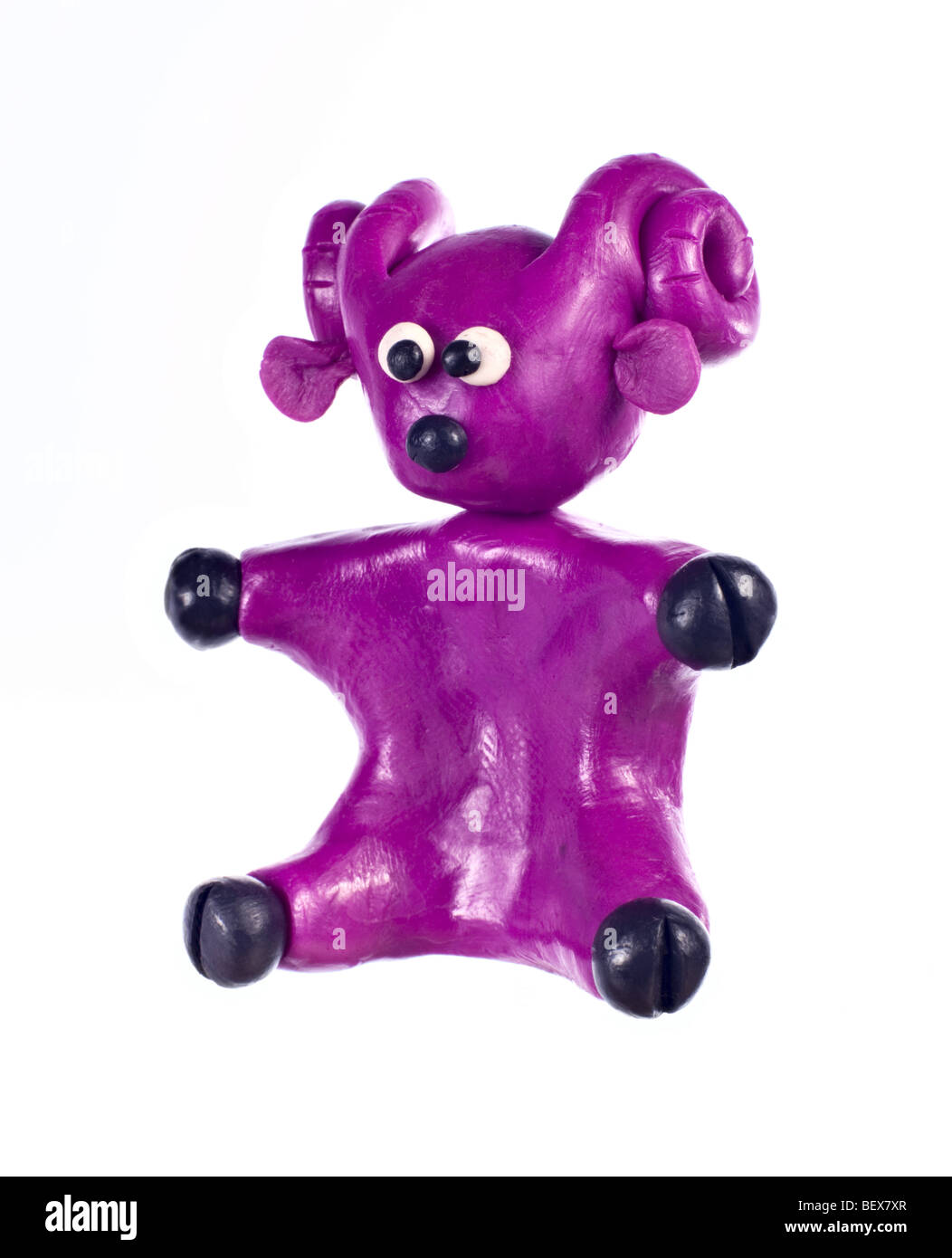 Aries, segno dello zodiaco fatta di plastilina Foto Stock