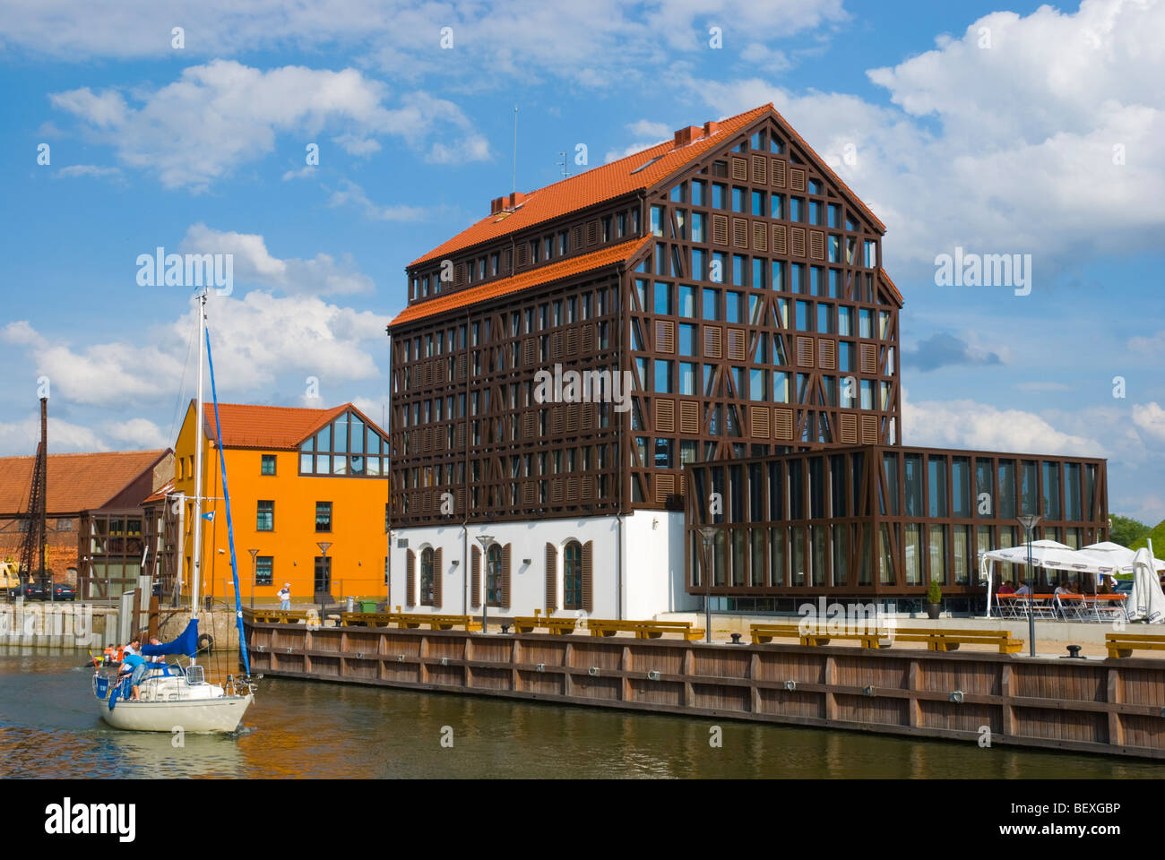 Old Ferry Terminal a Klaipeda Lituania Europa Foto Stock