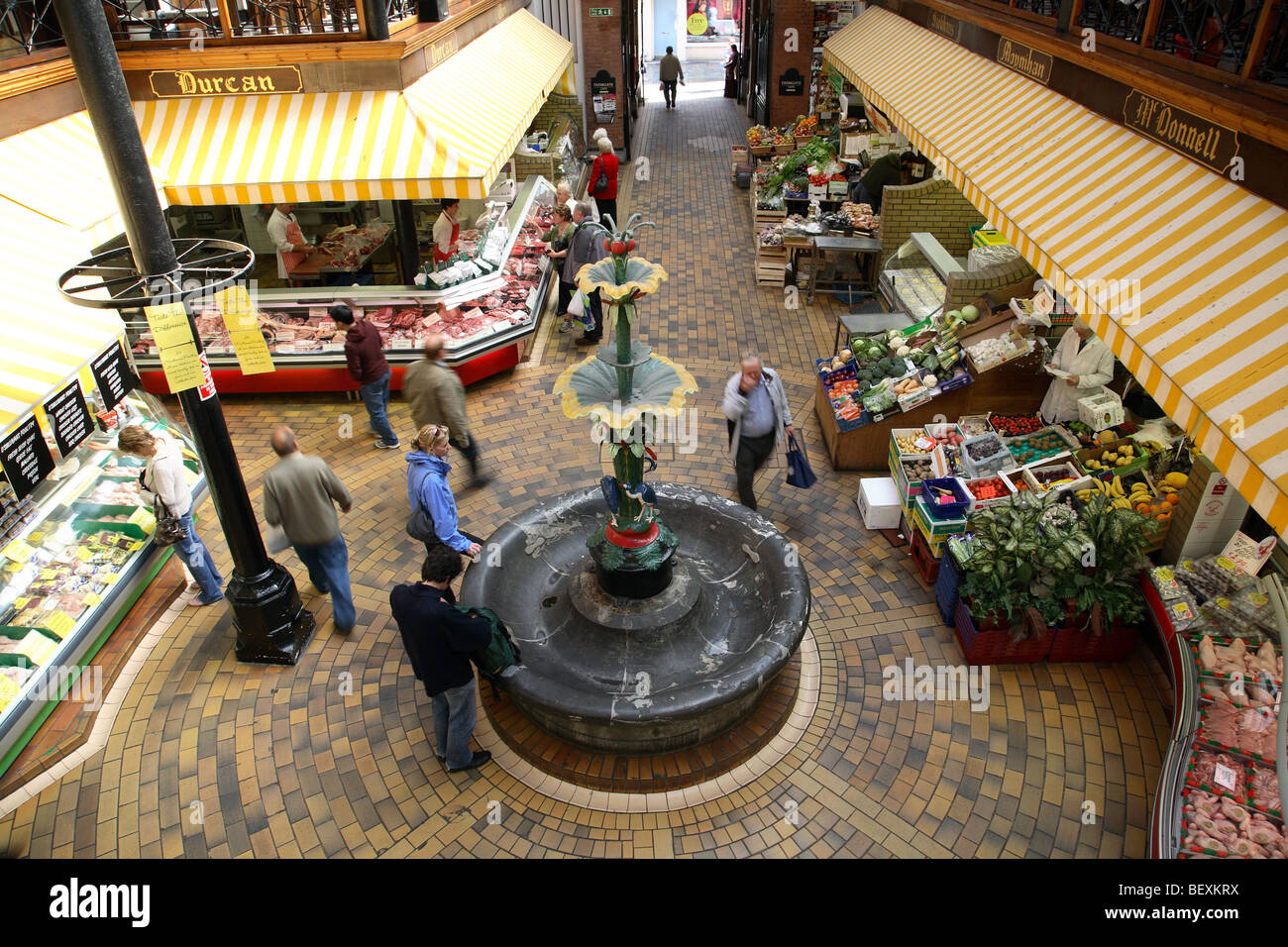 Fontana del mercato inglese Cork in Irlanda Foto Stock