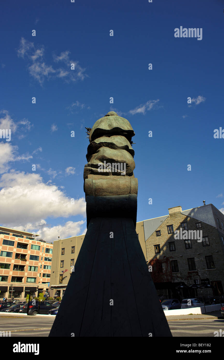 Lester b. pearson monumento Vecchia Quebec Quebec City Foto Stock