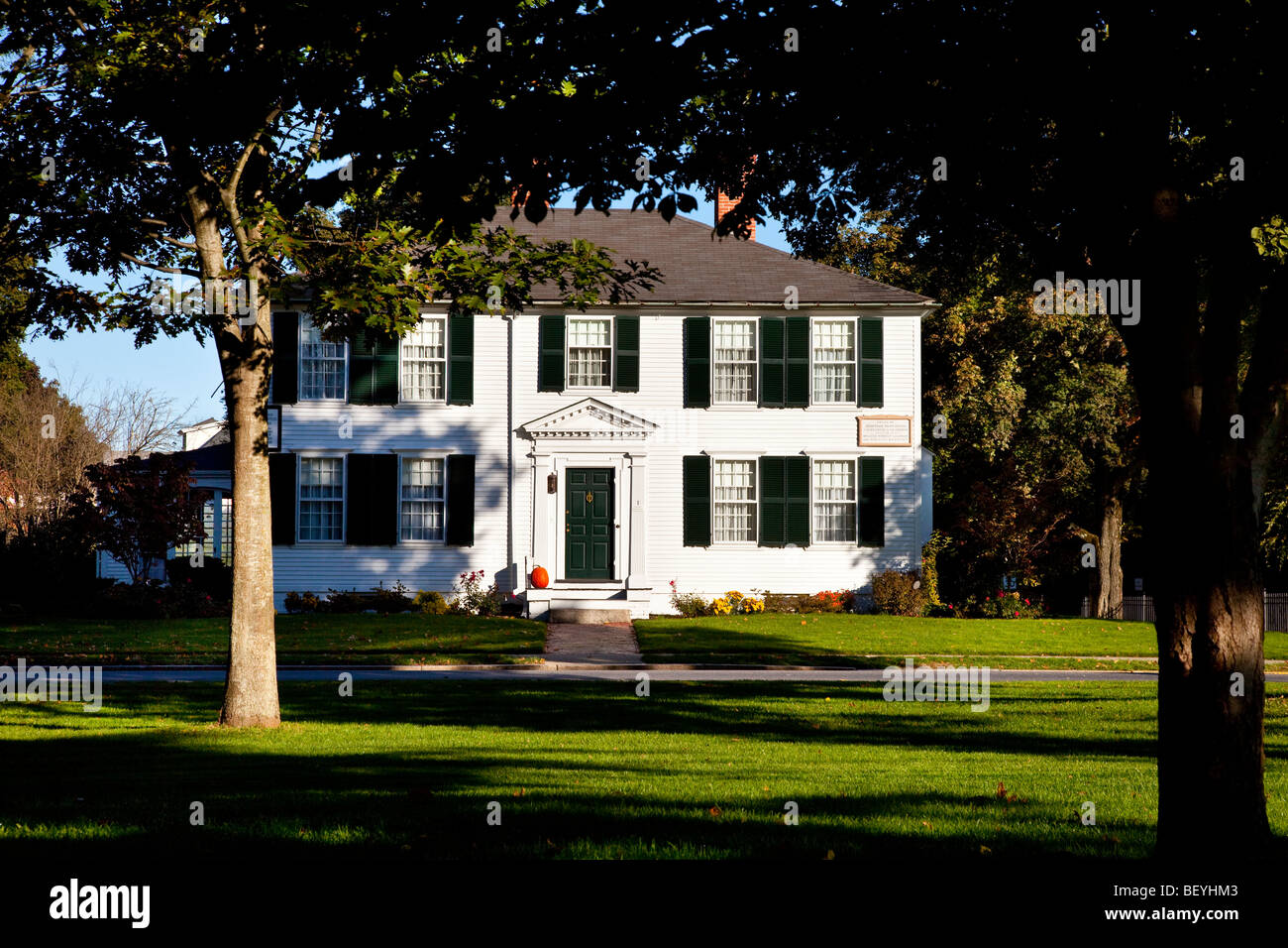 Jonathan Harrington house sul verde, Lexington Massachusetts USA Foto Stock