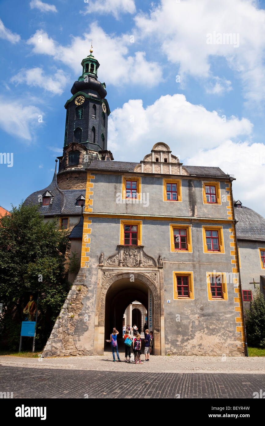 Weimar, Germania - Città Museo Castello del patrimonio mondiale UNESCO Foto Stock