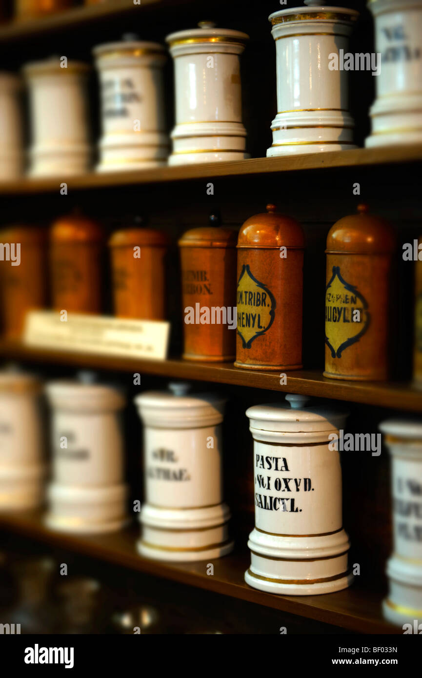 La vecchia farmacia museum - Sopron, Ungheria Foto Stock