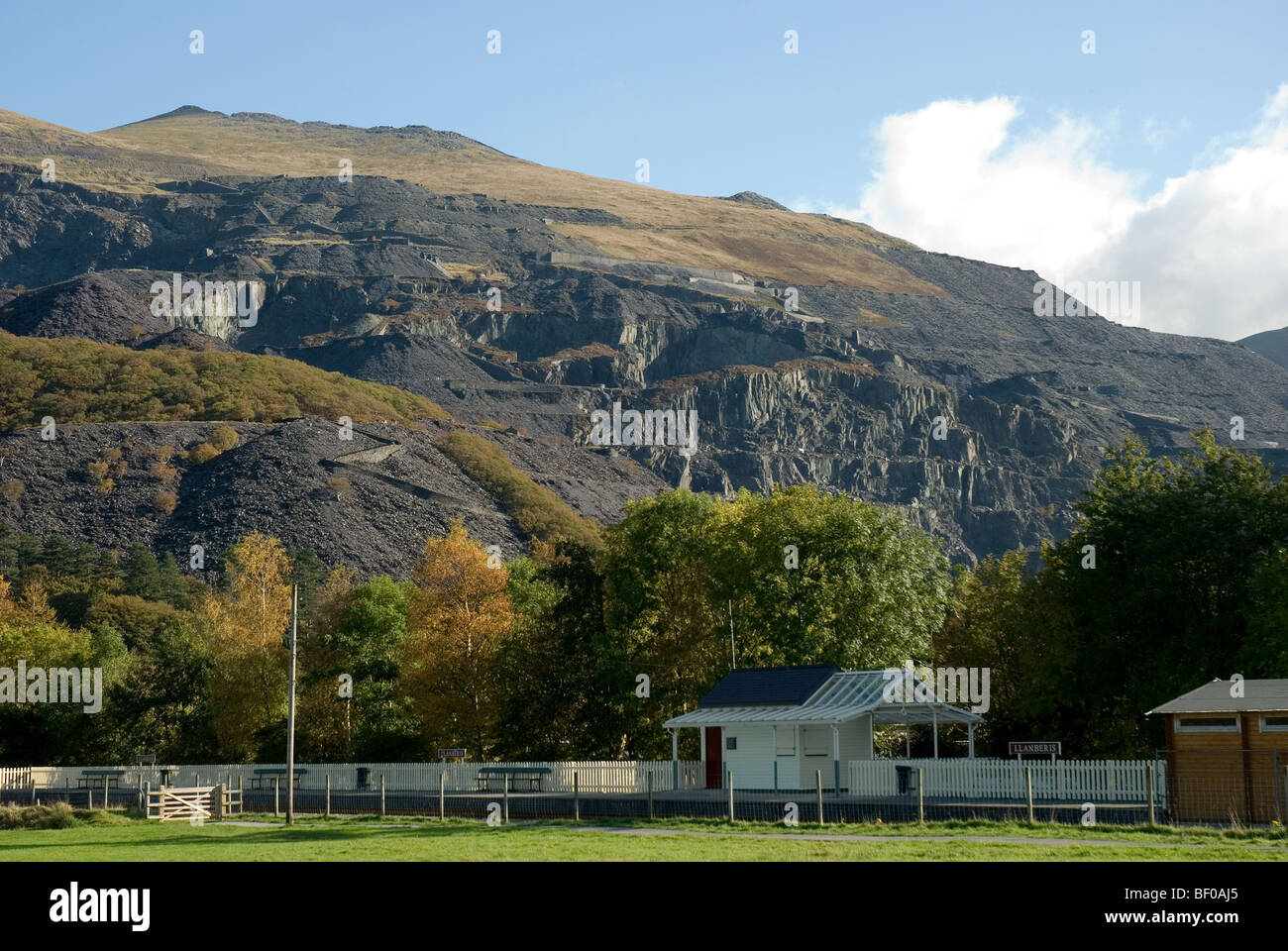 Dinorwic cave di Ardesia Llanberis Foto Stock