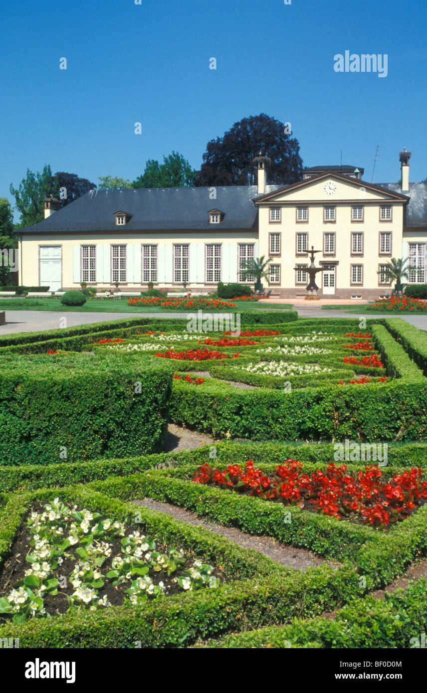 Parc de l'Orangerie a Strasburgo, Alsazia, Francia Foto Stock