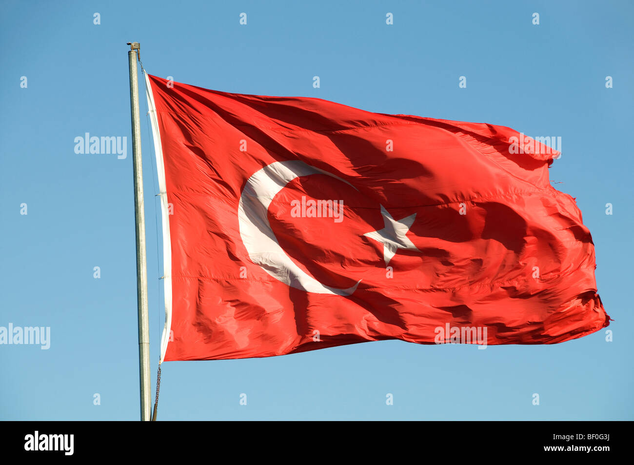Turchia bandiera turca Foto Stock