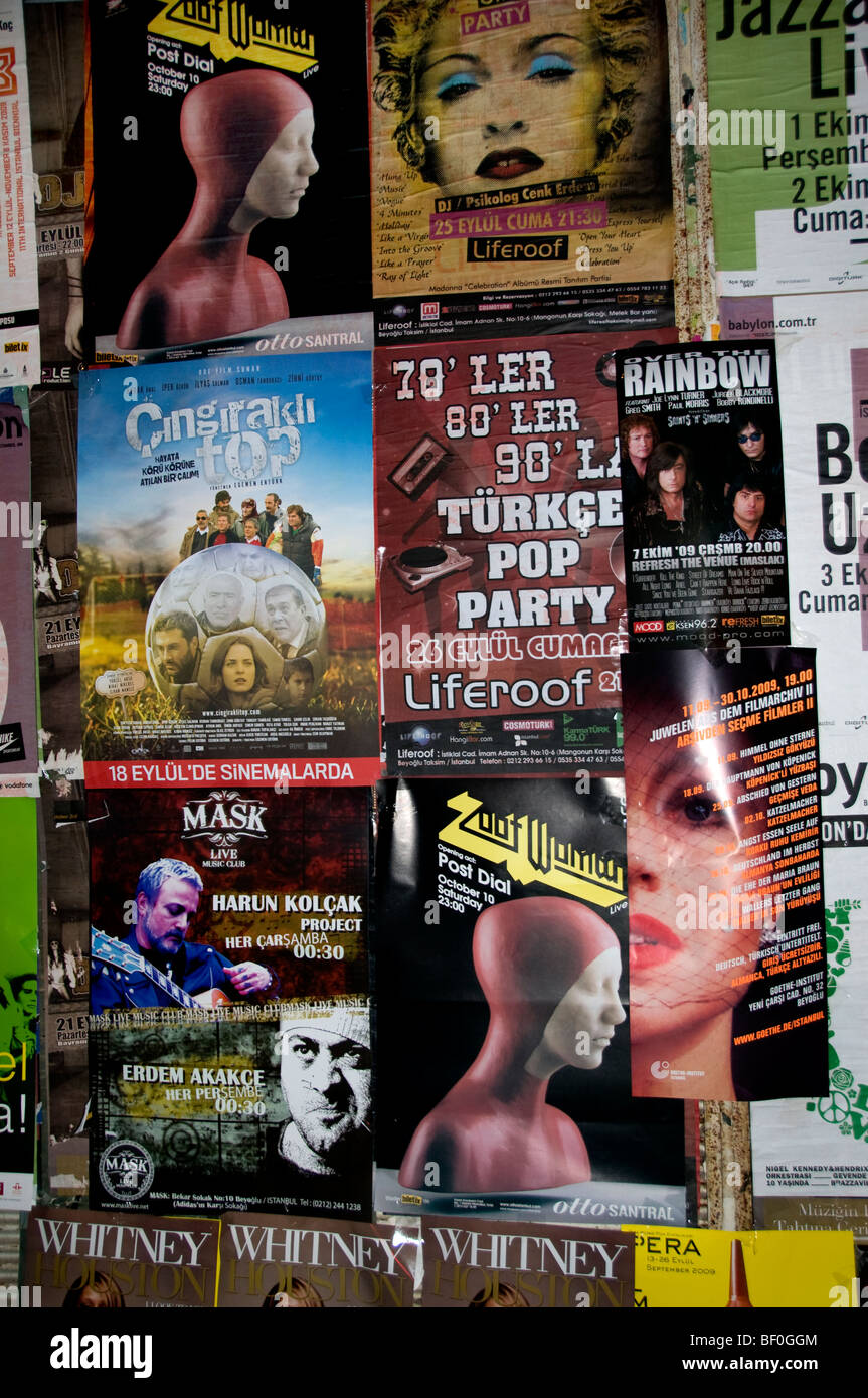 Madonna Istanbul Turchia concerto rock musica Pop Star Foto Stock