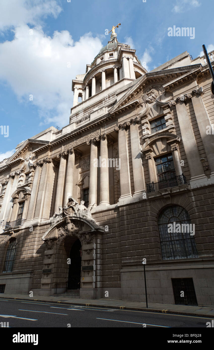 Centrale di Corte Penale, Old Bailey, Londra, Inghilterra. Foto Stock