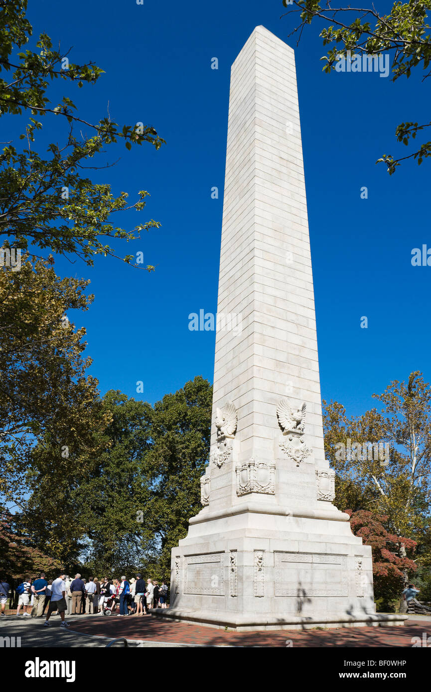 Il Tercentennial monumento storico, Jamestowne Colonial National Historical Park, Virginia, Stati Uniti d'America Foto Stock