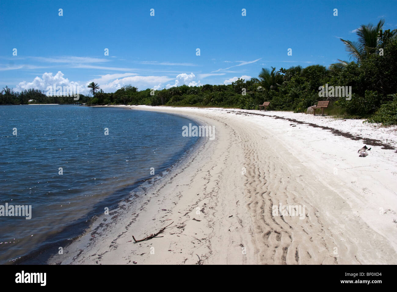 La foto della spiaggia in Florida del Sud. Hobe Sound è proprio sull'Oceano Atlantico e le vie navigabili interne. Questa è una buona rappresentazione di FL Foto Stock