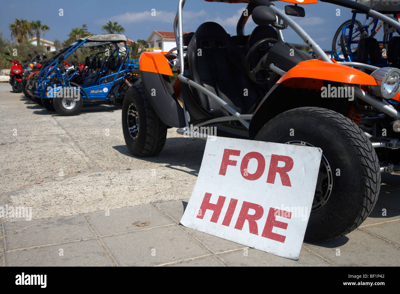 Moto Quad per affitto Noleggio ayia napa repubblica di cipro Foto Stock