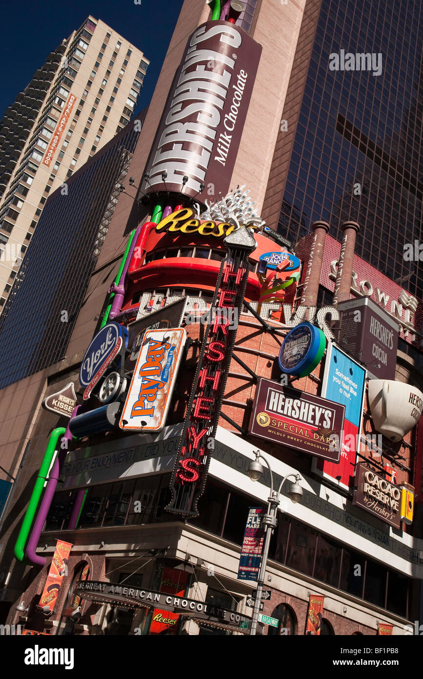 Hershey's Chocolate World Times Square NYC Foto Stock