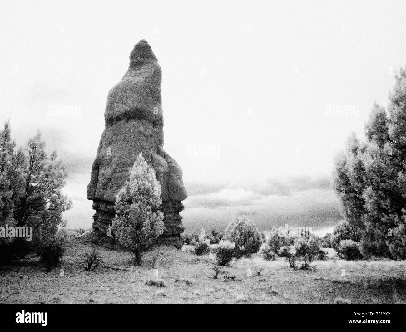 Fotografia Infrarosso del bacino Kodachrome, Utah, Stati Uniti d'America. Foto Stock