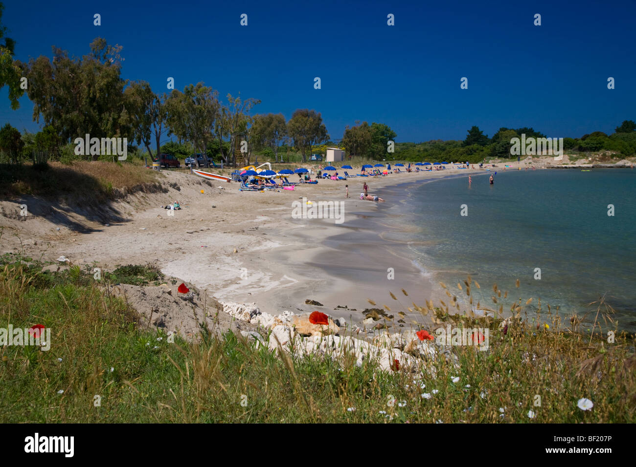 Agios Spiridon beach, Corfu (Corfù), Grecia Foto Stock