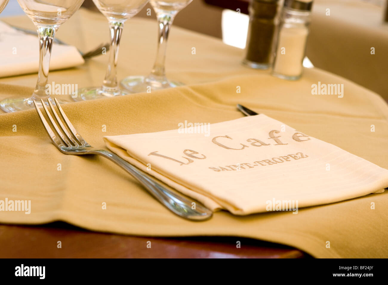 "Le Cafe' ristorante , saint tropez , Costa Azzurra Foto Stock