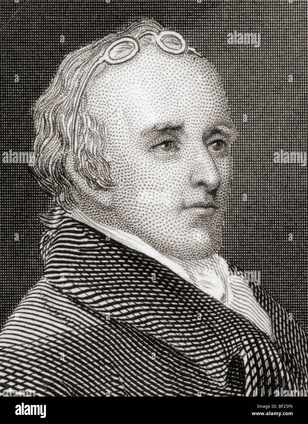 Dr Benjamin Rush 1745 a 1813. Statista americano, medico, scrittore, educatore, umanitario e Padre Fondatore. Foto Stock