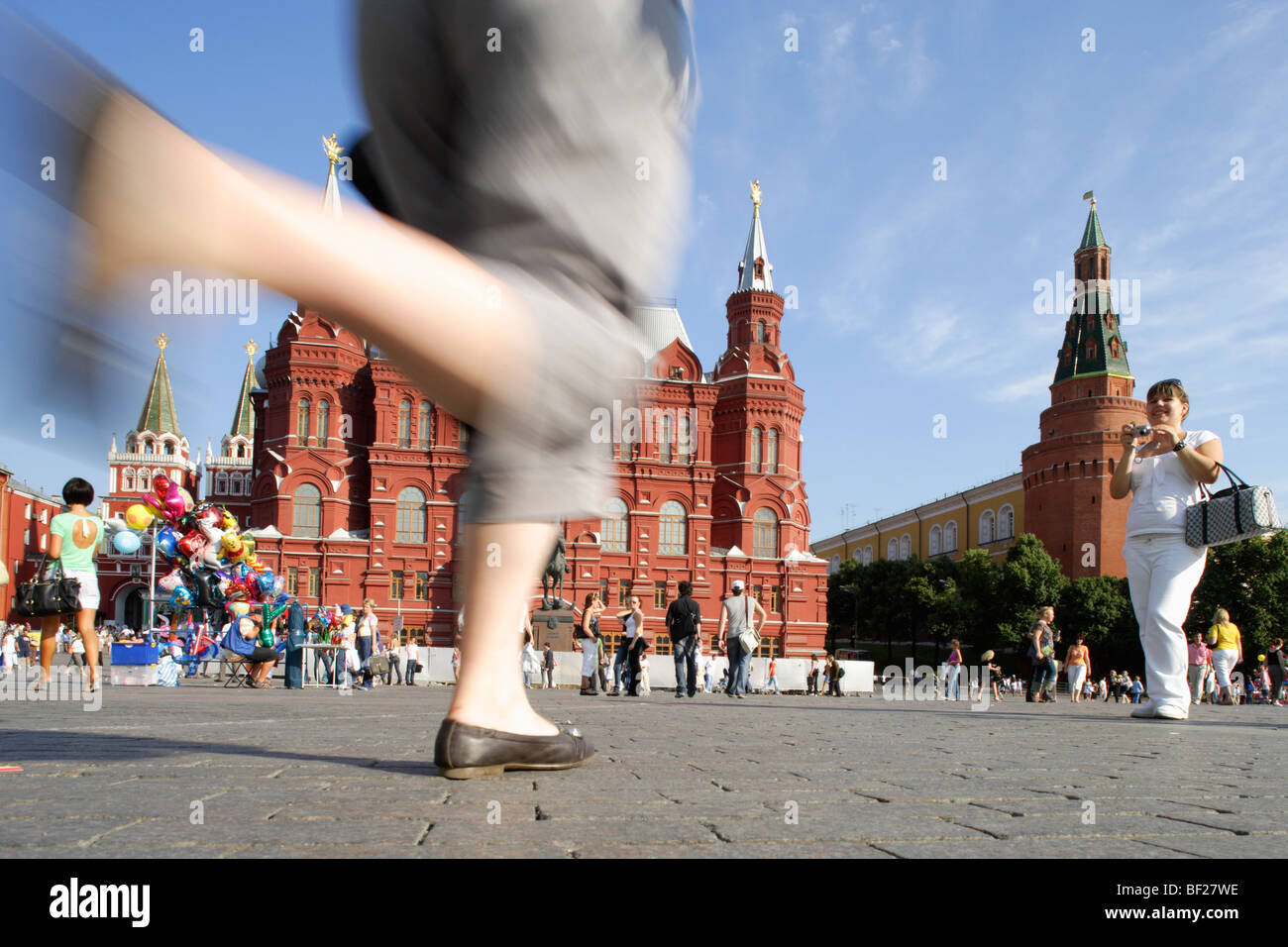 Museo storico statale e Arsenal tower, Mosca, Russia Foto Stock