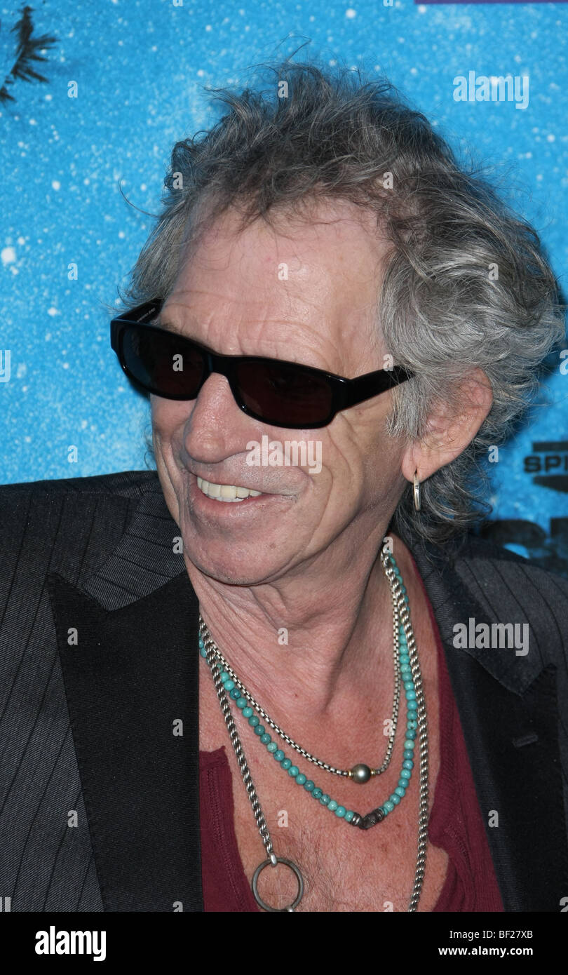 KEITH RICHARDS SPIKE TV SCREAM 2009 LOS ANGELES CA USA 17 Ottobre 2009 Foto Stock