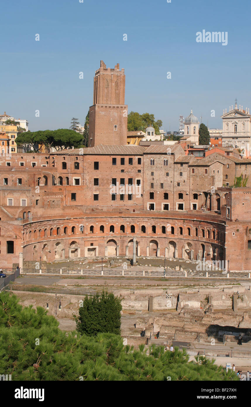 Roma - Foro di Traiano - forum Trajans Foto Stock