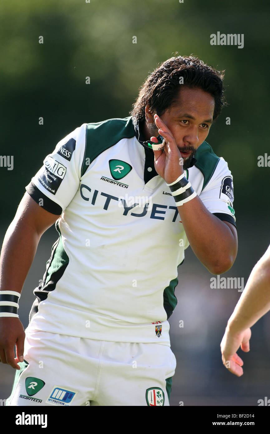 SEILALA MAPUSUA LONDON IRISH RU HEADINGLEY CARNEGIE LEEDS INGHILTERRA 20 Settembre 2009 Foto Stock