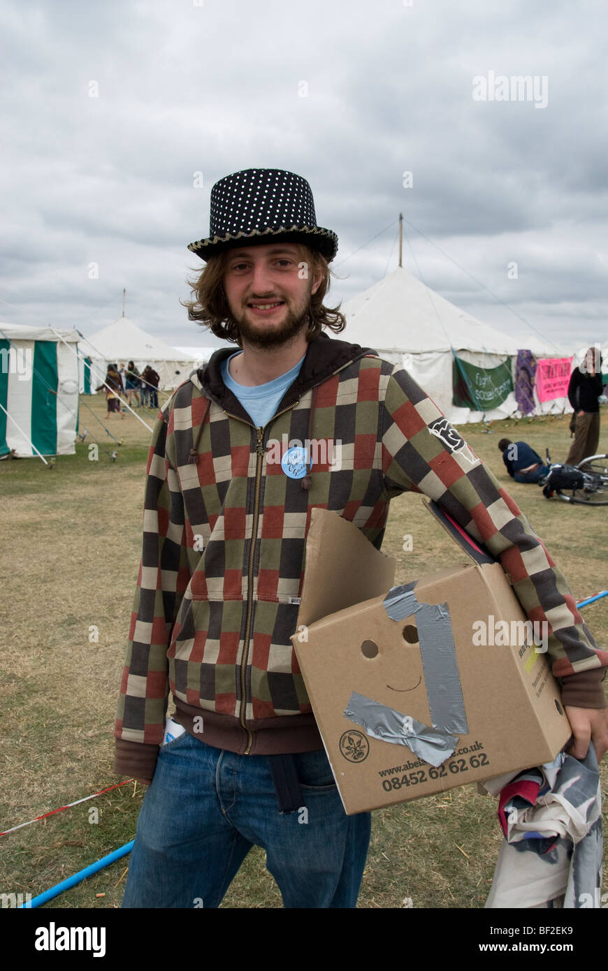 Il cambiamento climatico camp su Blackheath London 2009 Foto Stock