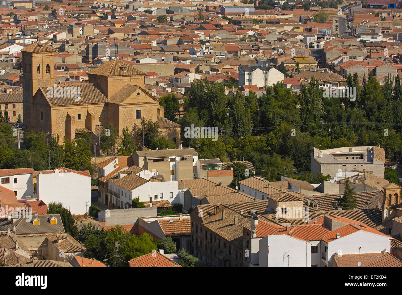 I Carmelitani Scalzi convento. A Consuegra. Toledo. Percorso di Don Chisciotte. Castilla-La Mancha. Spagna Foto Stock