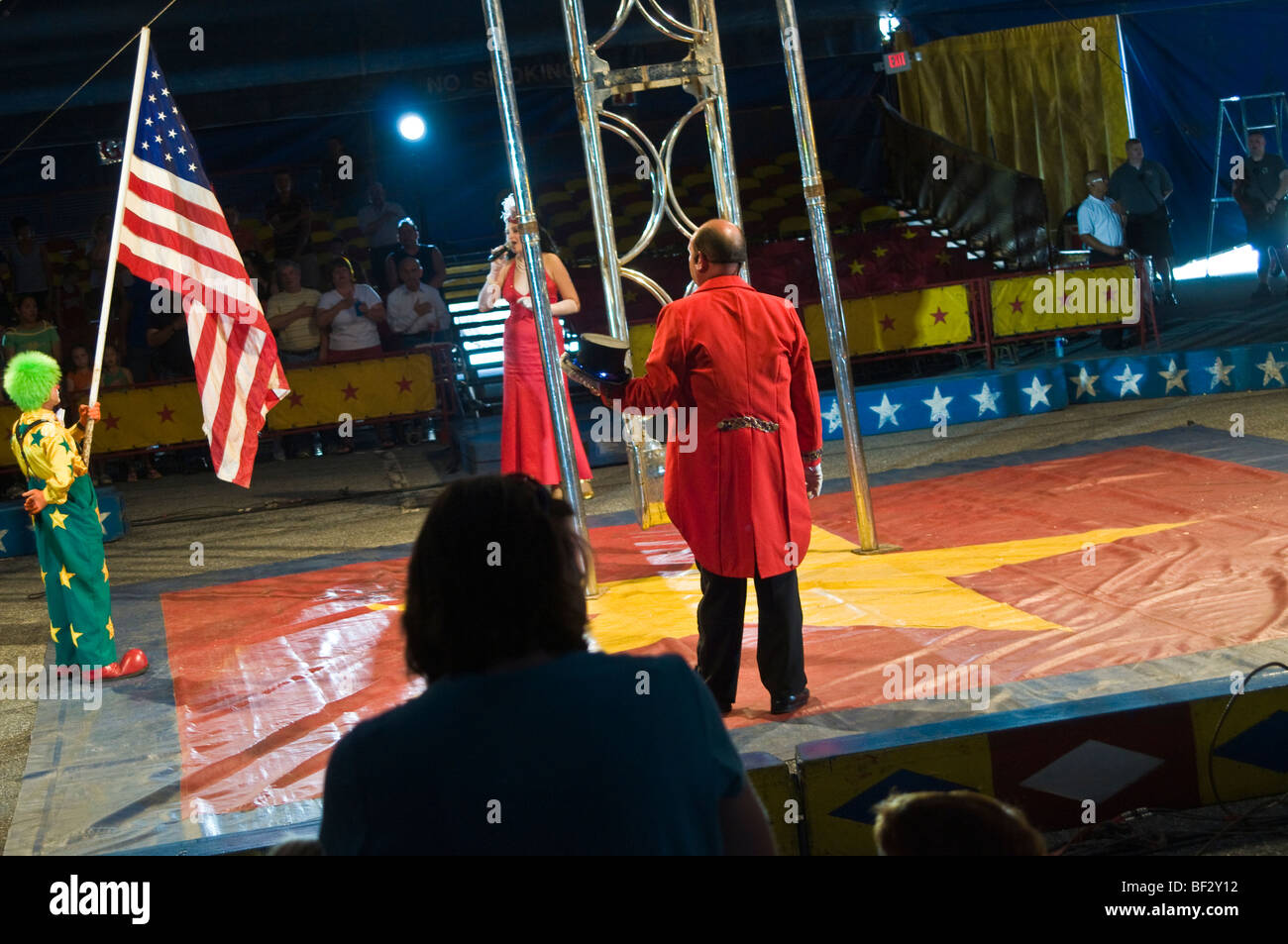 Clyde Beatty Cole Fratelli Bros. Circus più grande spettacolo itinerante in tela America Stati Uniti Foto Stock