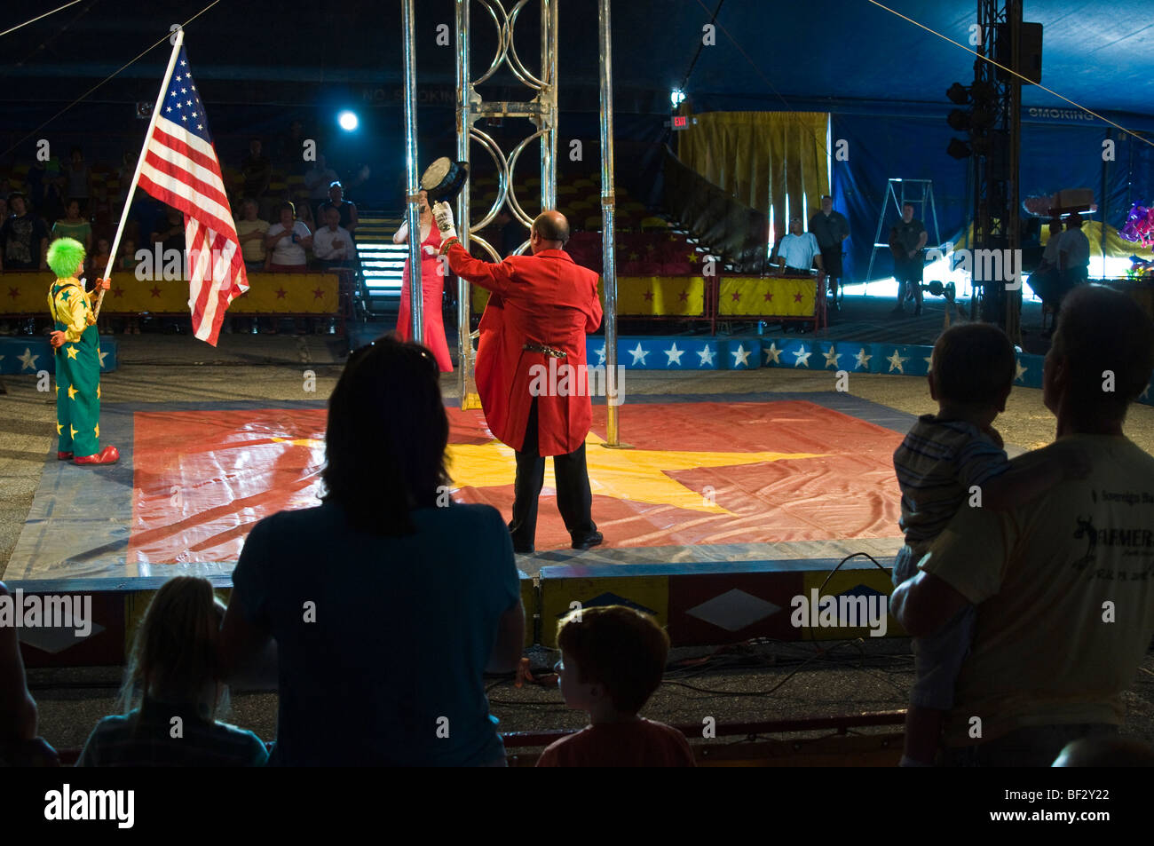 Clyde Beatty Cole Fratelli Bros. Circus più grande spettacolo itinerante in tela America Stati Uniti Foto Stock