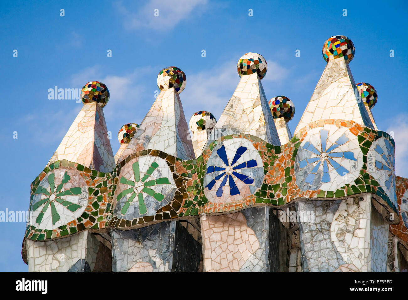 Spagna Barcellona Catalonia Park Guell Foto Stock