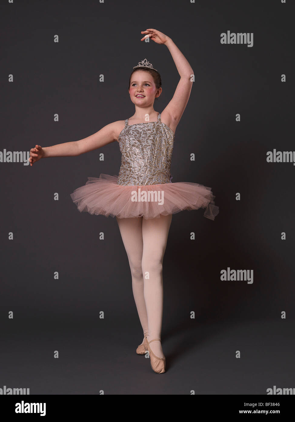 Ballerina in rosa tutu. Foto Stock