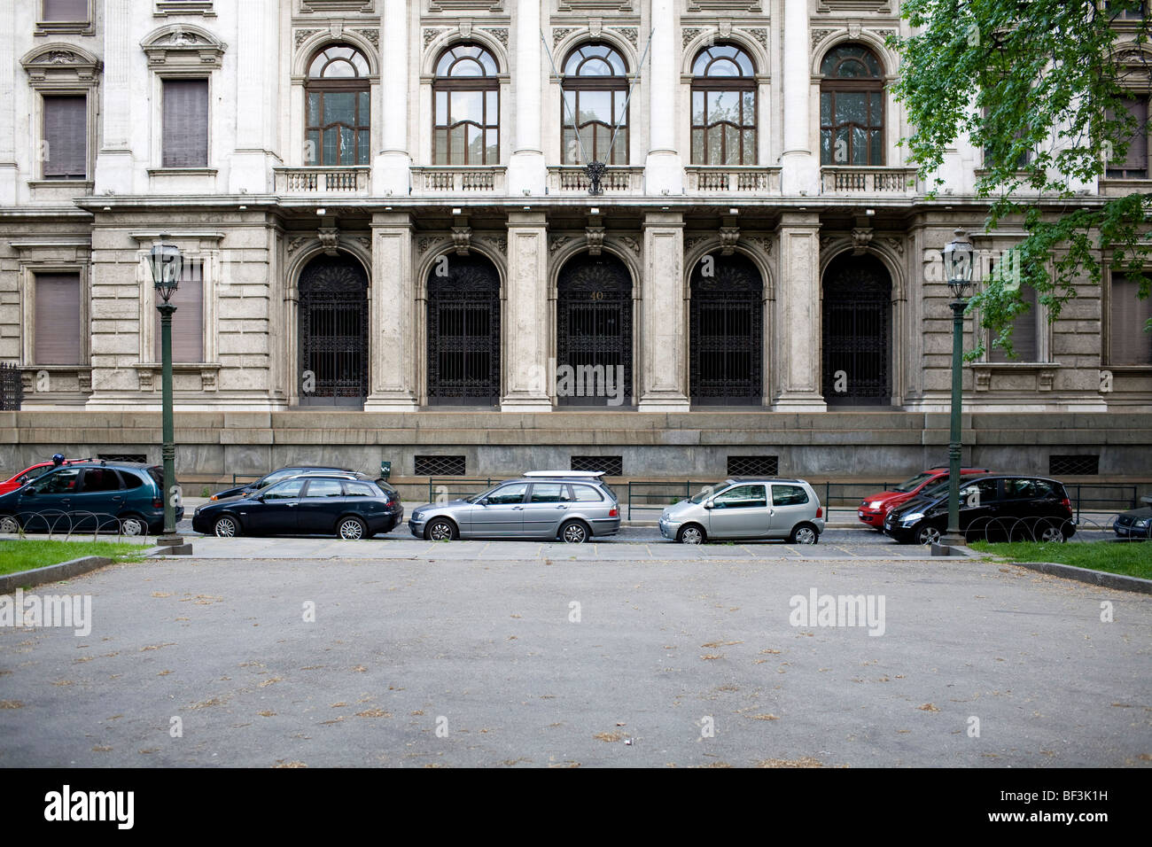 Facciata vecchia Torino Italia Foto Stock