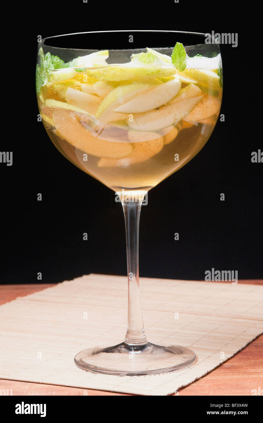 Close-up di cocktail di frutta Foto Stock