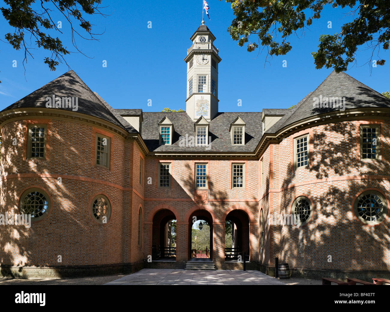 Il Capitol Building, Colonial Williamsburg, Virginia, Stati Uniti d'America Foto Stock