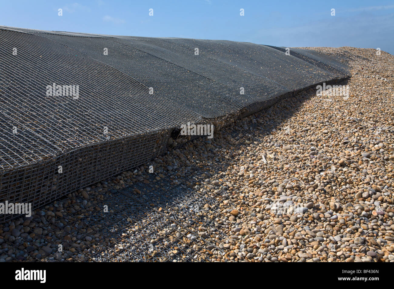 Le difese costiere 'Chesil Beach' Chiswell Dorset Inghilterra Foto Stock