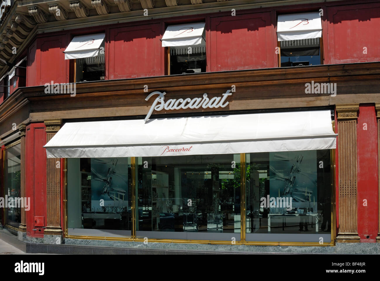 Il Baccarat flagship store, Parigi, Francia Foto Stock