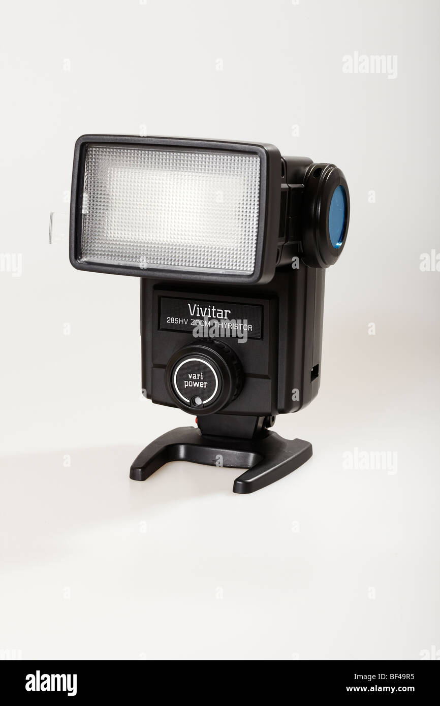 Flashgun o luce stroboscopica per la fotografia Foto Stock