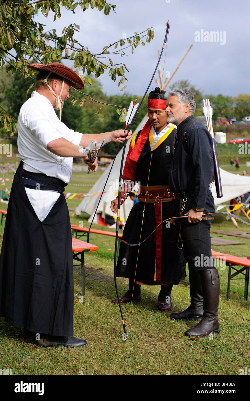 Aprire Eocha campionato europeo 09, montato tiro con l'arco, con partecipanti provenienti da tutto il mondo, un inglese un partecipante nella clas Foto Stock