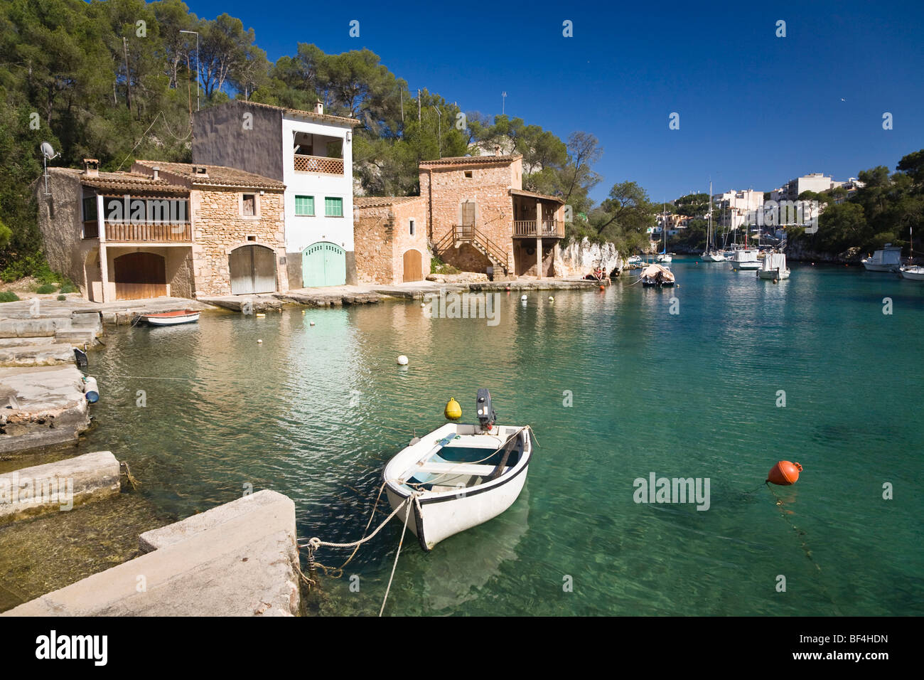 Porto di Cala Figuera Maiorca Maiorca, isole Baleari, Mare mediterraneo, Spagna, Europa Foto Stock