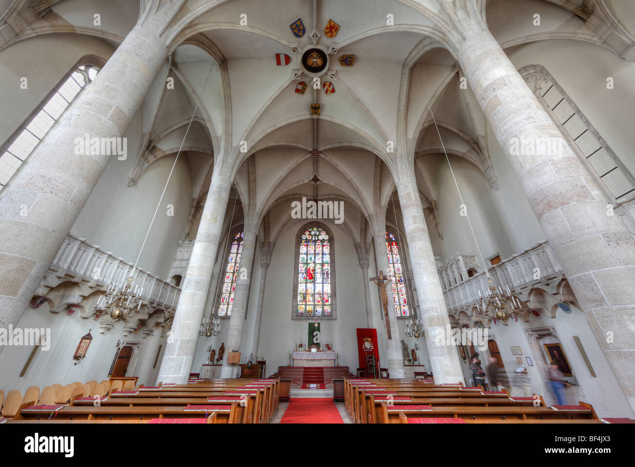 Di San Giorgio e cattedrale del Castello, Wiener Neustadt, Austria Inferiore, Austria, Europa Foto Stock