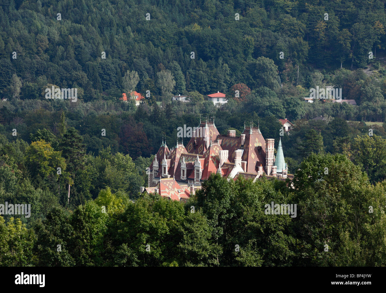 Schloss Rothschild Palace, Reichenau an der Rax, Austria Inferiore, Austria, Europa Foto Stock