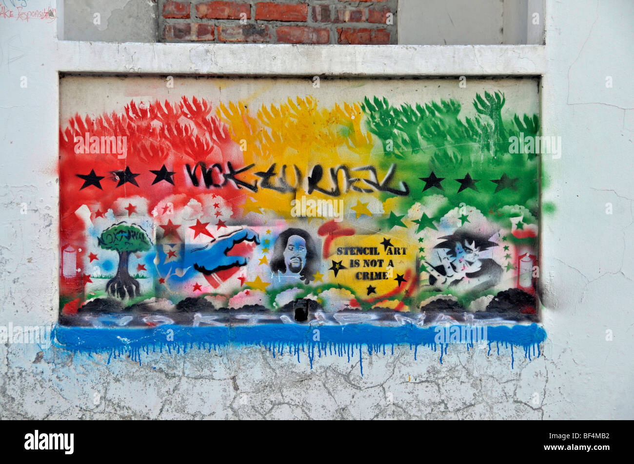 Graffiti, Port Elizabeth, Capo orientale, Sud Africa e Africa Foto Stock