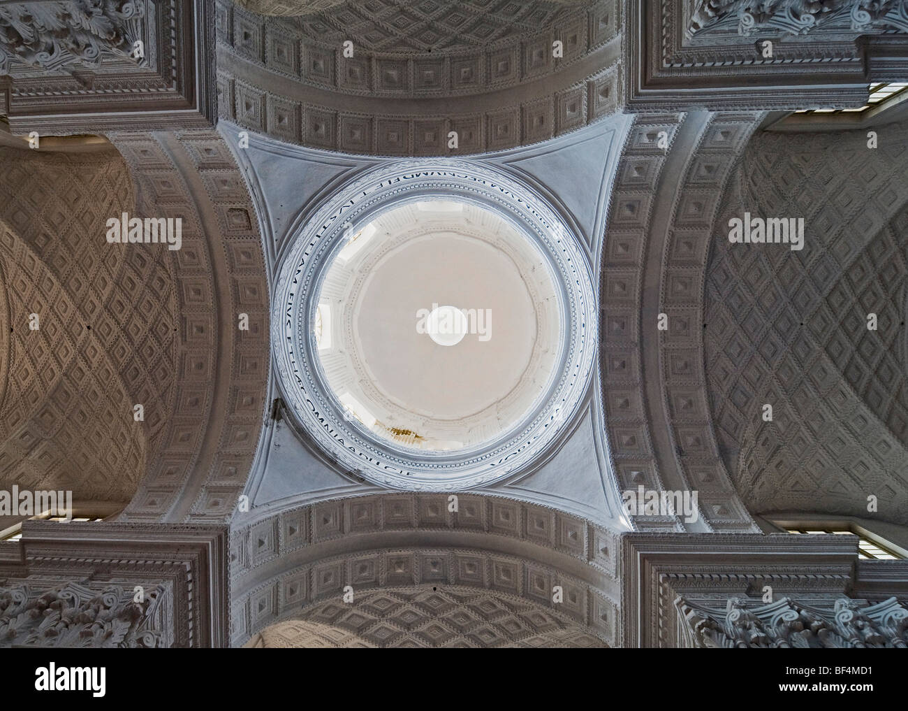 Vista della cupola della chiesa di San Gaetano, Old Goa, Velha Goa, India, Asia Foto Stock