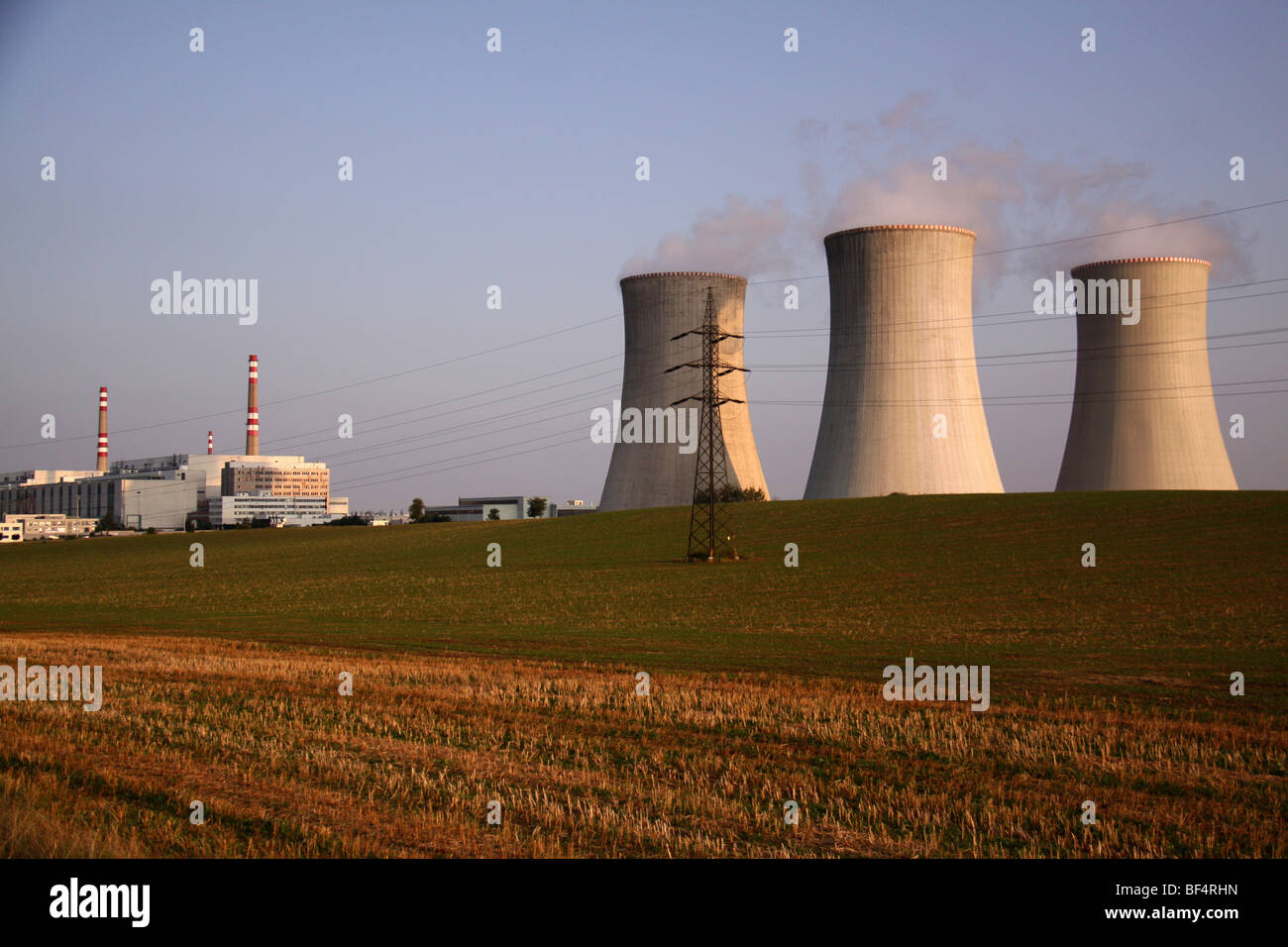 Dukovany centrale nucleare del Gruppo CEZ, Sud Moravia Repubblica Ceca, Europa Foto Stock