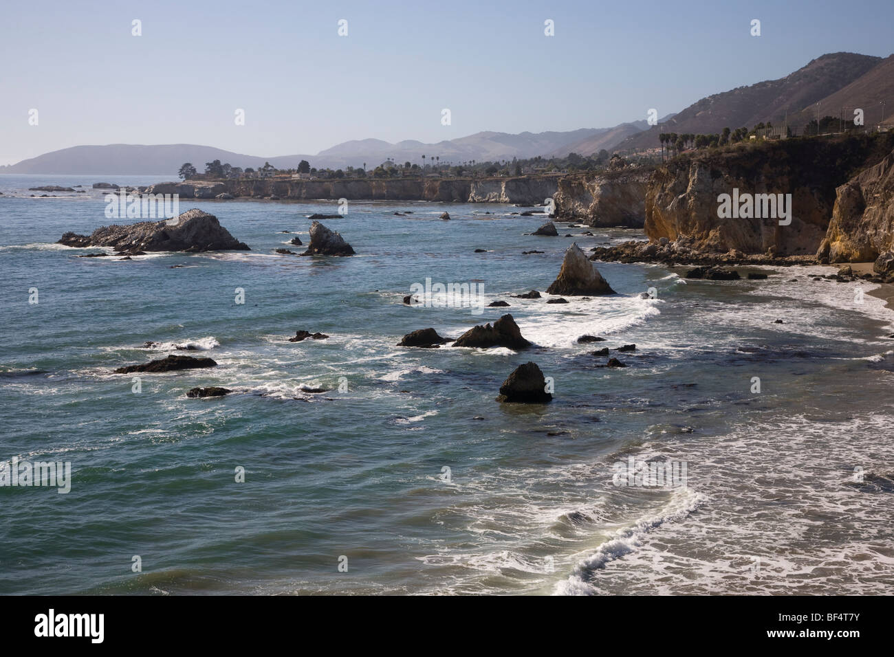 Costa rocciosa, Pismo Beach in California, Stati Uniti d'America Foto Stock