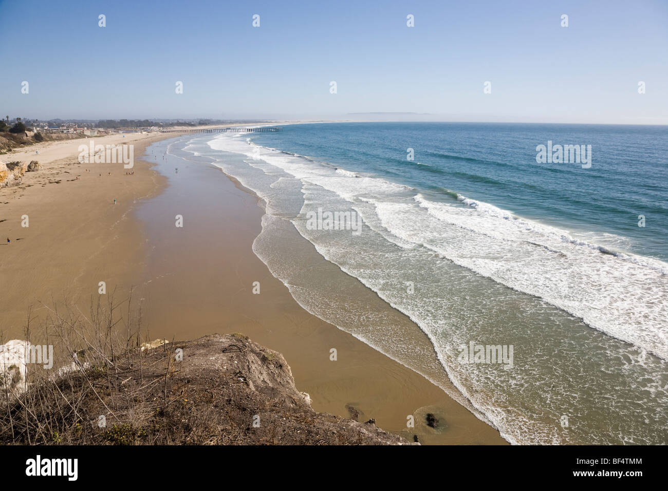 California spiaggia di sabbia vicino a Pismo Beach STATI UNITI D'AMERICA Foto Stock