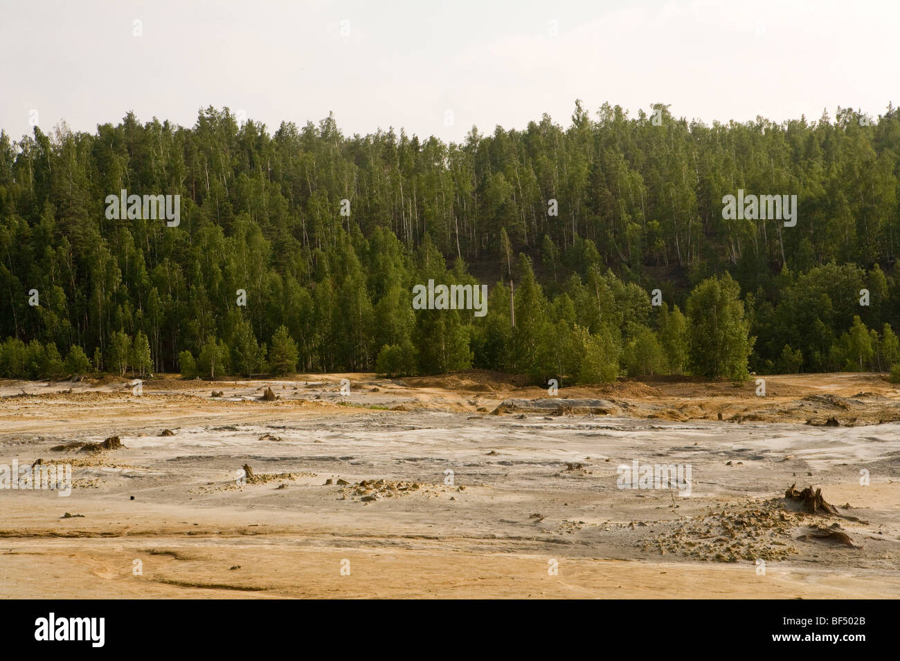 Karabash la città più sporchi negli Urali industriale nella regione Foto Stock