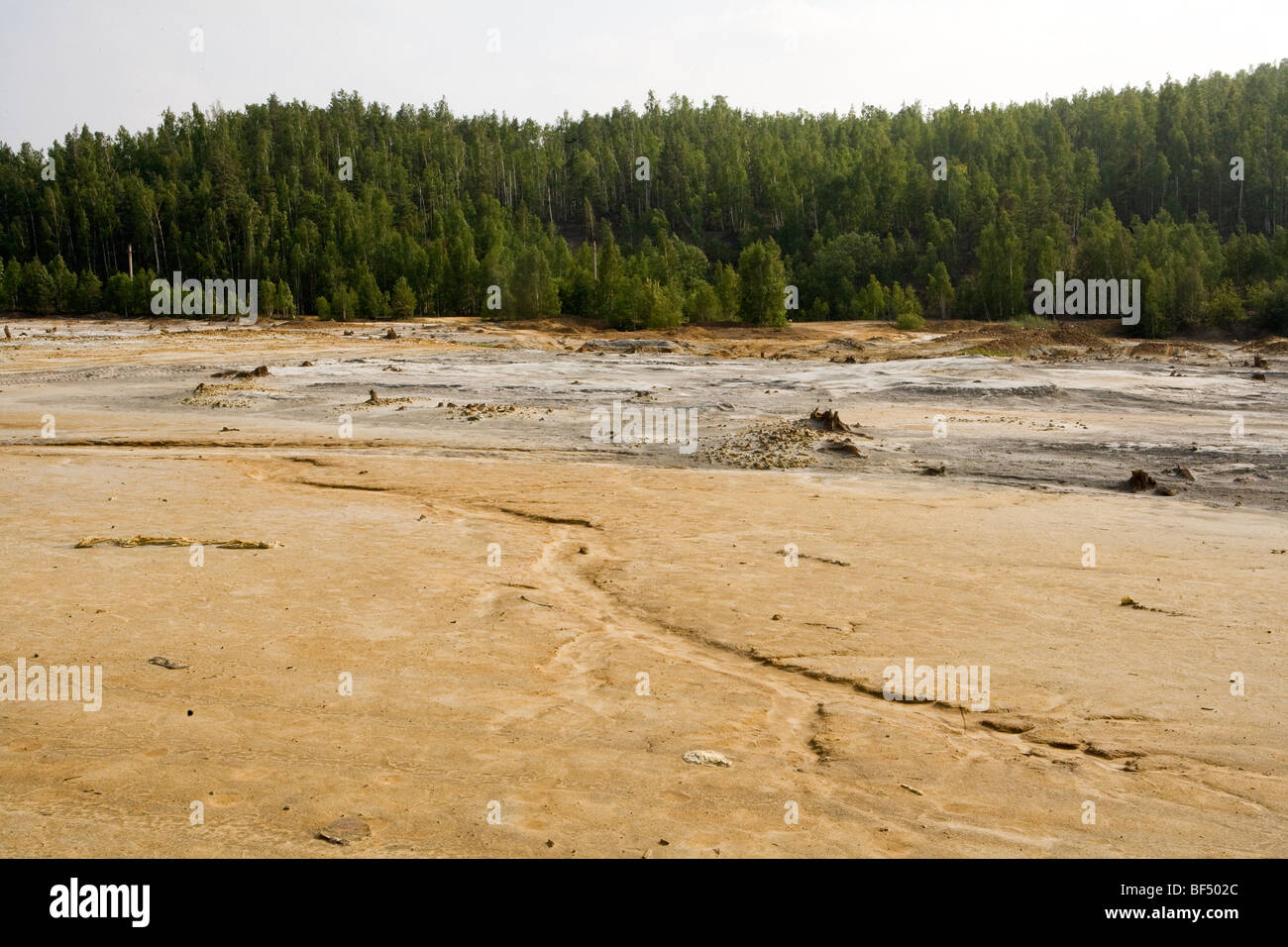 Karabash la città più sporchi negli Urali industriale nella regione Foto Stock