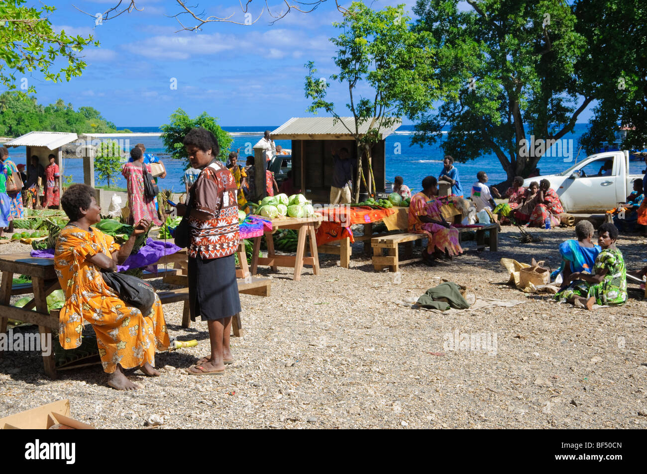 Pacifico del sud mercato. Fare clic su per ulteriori dettagli. Foto Stock
